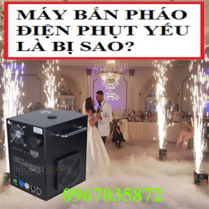 máy pháo điện bị phụt yếu là sao