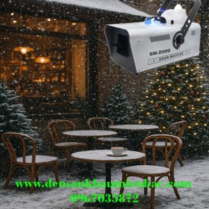 máy phun tuyết quán cafe